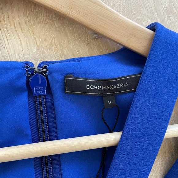 BCBG Maxazria party dress.  Blue size 8.  Brand new, never worn - Picture 2 of 6